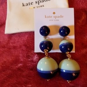 KATE SPADE GUMDROP BALL EARRINGS